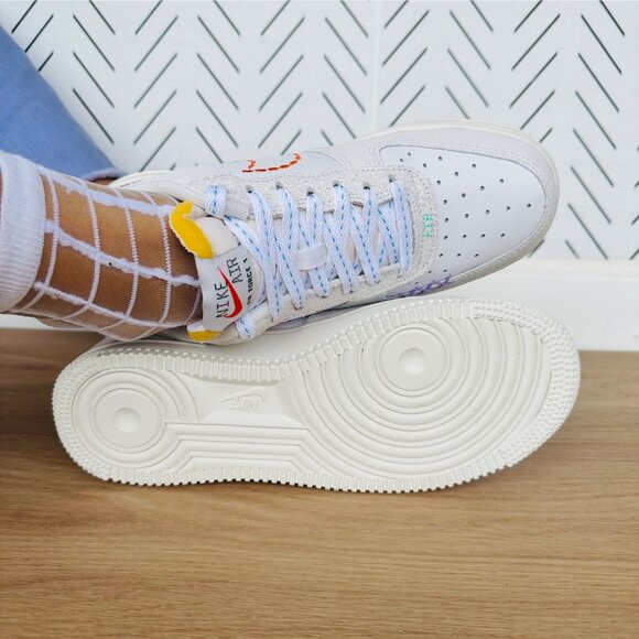 ❤️Nike Air Force 1 '07 SE Low Sz 8.5 Women Retro Shoes Beige Snekear DX2348-100 - Picture 6 of 11